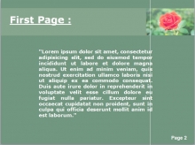 A Red Rose Second PPT Background