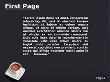 Cup of coffee Second PPT Background