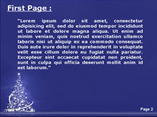 Light Christmas Tree Second PPT Background