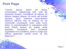 Purple Paint Splash Second PPT Background