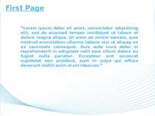 Blue Curves on Blankboard Second PPT Background