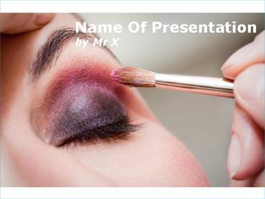 Eye Make Up Powerpoint Template image