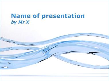 Blue Glass Curves Powerpoint Template image