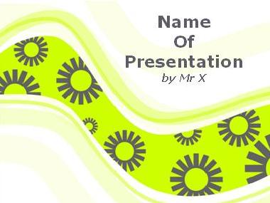 Green Serpentine Background Powerpoint Template image