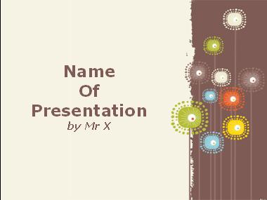 Colorful Sunflowers Powerpoint Template image