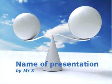 Balance of justice Powerpoint Template image