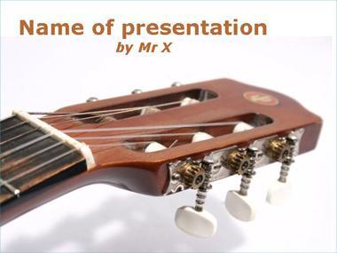 Acoustic guitar Powerpoint Template image