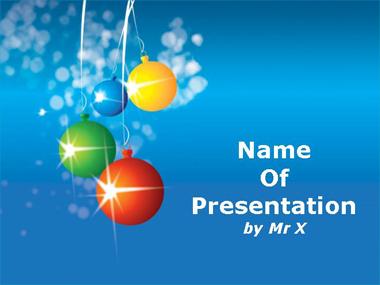 Christmas Balls Powerpoint Template image