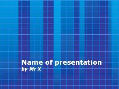 Blue Grid Powerpoint Template image