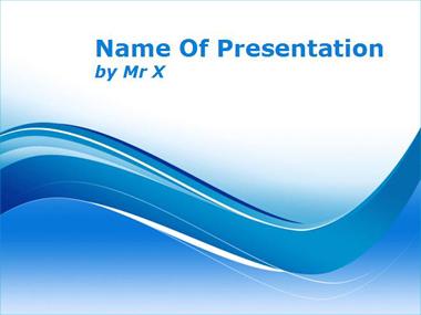 Blue Curvy Lines Powerpoint Template image