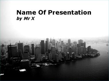 Skyscrapers City Powerpoint Template image