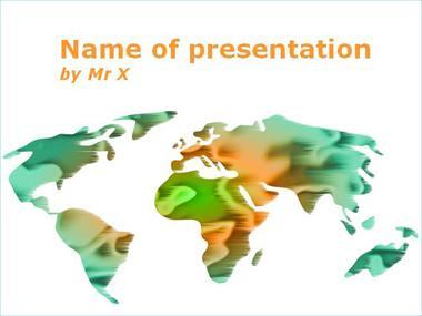 Glowing Earth Powerpoint Template image