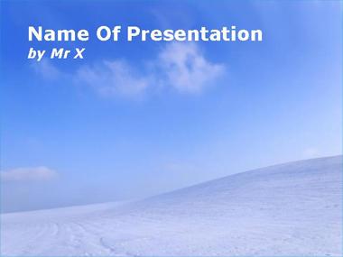 Winter Landscape Powerpoint Template image