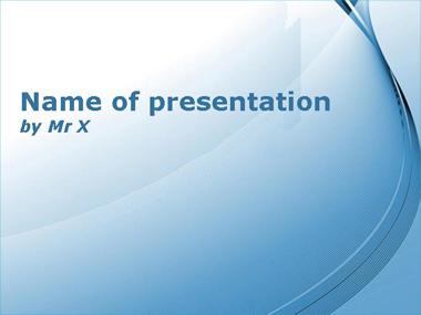 Blue Curly Powerpoint Template image