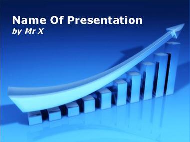 Graphical Chart Business Growth Dark Version Powerpoint Template image
