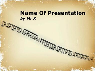 Music Partition Powerpoint Template image