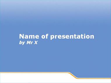 Big Blue Wave Powerpoint Template image