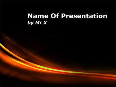Curves of Fire Powerpoint Template image