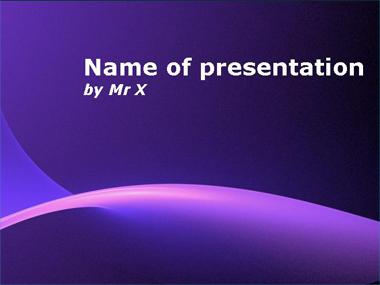 Purple Sunshine Powerpoint Template image