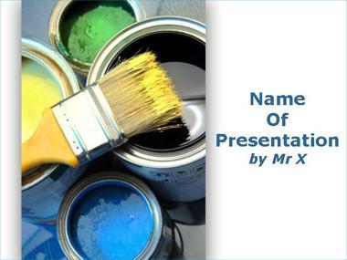 Paint Pots Powerpoint Template image