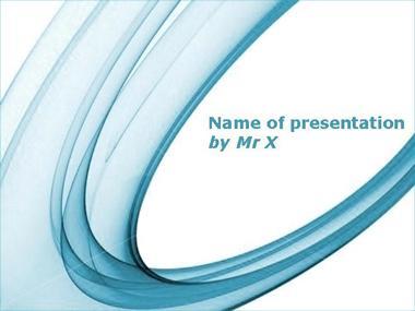 The Blue Rings Powerpoint Template image