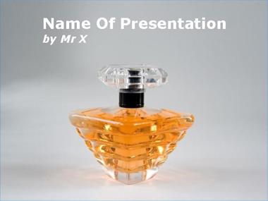 Crystal Perfume Bottle Powerpoint Template image