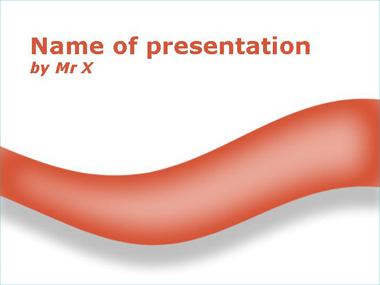 The Red Shadow Curve Powerpoint Template image