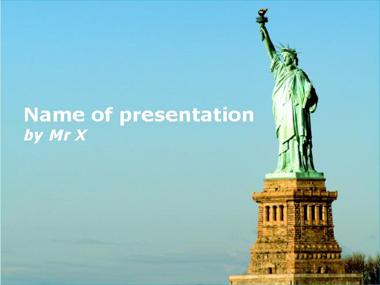 Statue of Liberty Powerpoint Template image