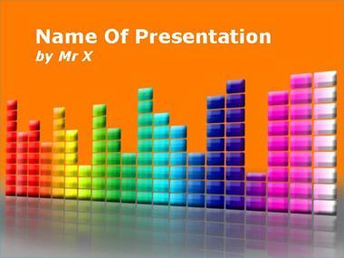 Colorful Music Equalizer Powerpoint Template image