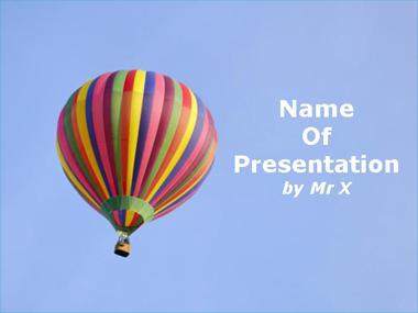 Colorful Balloon Powerpoint Template image