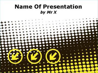 Yellow Arrows Powerpoint Template image