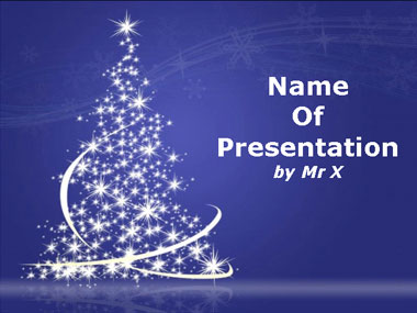 Light Christmas Tree Powerpoint Template image