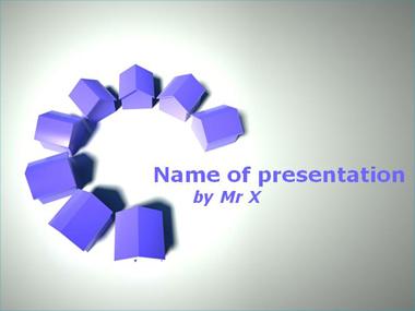 Home Circle Powerpoint Template image