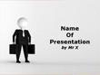 Business Man in Black Suit Powerpoint Template