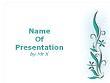 White Floral Background Powerpoint Presentation Template