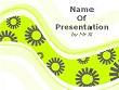 Green Serpentine Background Powerpoint Template