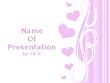 Pink Love Hearts Powerpoint Template
