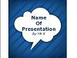 Blue Cartoon Bubble Powerpoint Template