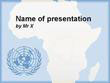 Africa and UN Blue Version Powerpoint Template