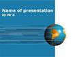 Numeric Earth Blue Version Powerpoint Template