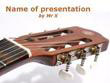 Acoustic guitar Powerpoint Presentation Template