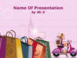 Fashion Shopping Girl Powerpoint Template