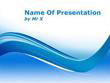 Blue Curvy Lines Powerpoint Presentation Template