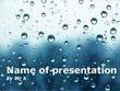 Dark Water Drops Powerpoint Template