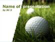 Golf ball on the grass Powerpoint Presentation Template