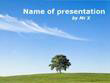 Lone tree in the countryside Powerpoint Template