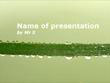 A stem with multiple water drops Powerpoint Template