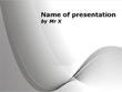 Grey Curves on Blankboard Powerpoint Template