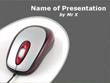 Red Computer Mouse Powerpoint Presentation Template