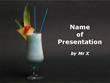 Blue Cocktail Powerpoint Presentation Template